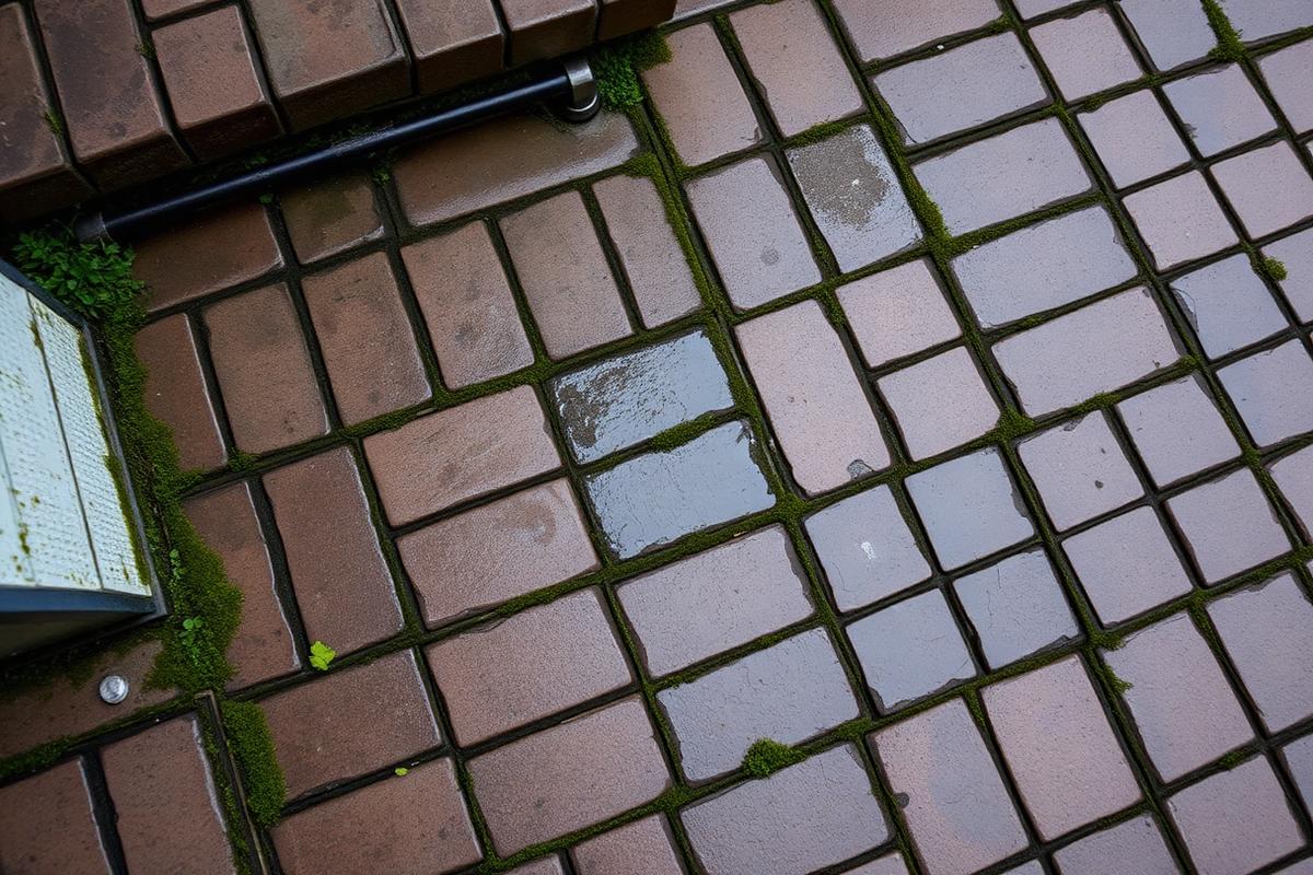 Brick Patio before